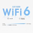 Productafbeelding TP-Link Router to WIFI6 1501Mbps 2xRJ45 1G - 2xDeco X10 Mesh System