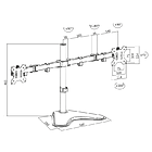 Productafbeelding LogiLink Desk Stand Dual 13"-32"
