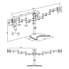 Productafbeelding LogiLink Desk Stand Triple 13"-27"