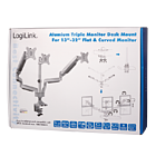 Productafbeelding LogiLink Desk Mount Triple 13"-32" Aluminium gasveer