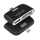 Productafbeelding LogiLink Card Reader SD/microSD + Hub
