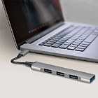 Productafbeelding LogiLink 4 Port Hub, USB-C --> 1xUSB-A 3.2 + 3xUSB-A 2.0 Passief