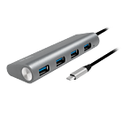 Productafbeelding LogiLink 4 Port Hub, USB-C --> USB-A 3.0 Passief