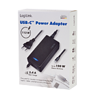 Productafbeelding LogiLink 230V 1xUSB-C 100W + 1xUSB-A 12W