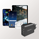 Productafbeelding LogiLink 230V 1xUSB-C 15W + 3xUSB-A 12W