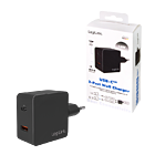 Productafbeelding LogiLink 230V 1xUSB-C 18W + 1xUSB-A 18W