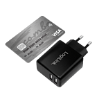 Productafbeelding LogiLink 230V 2xUSB-A lader 12W