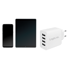 Productafbeelding LogiLink 230V 4xUSB-A lader 24W