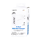 Productafbeelding LogiLink 230V 4xUSB-A lader 24W