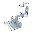 Productafbeelding Gistron Type 1 - Dakhaak 3x verstelbaar SUS304 RVS A2 7mm
