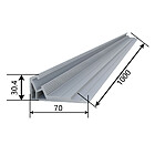 Productafbeelding Gistron Type 1 - Bodemplaat voor aluminium dakhaak - 1.00m