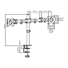 Productafbeelding LogiLink Desk Mount Dual 13"-27"