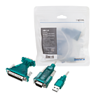 Productafbeelding LogiLink USB 2.0 A --> Serieel incl. 25-pin Adapter 1,3m