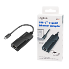 Productafbeelding LogiLink USB-C to RJ45 1000Mbps - UA0238A