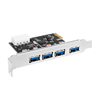 Productafbeelding LogiLink PCIExpress to 4x USB 3.0