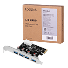 Productafbeelding LogiLink PCIExpress to 4x USB 3.0