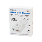 Productafbeelding LogiLink 230V 1xUSB-C 30W + 1xUSB-A 18W