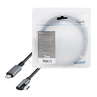 Productafbeelding LogiLink USB-C 2.0 (M) 90&deg; <--> USB-C (M)  3.0m