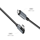 Productafbeelding LogiLink USB-C 2.0 (M) 90&deg; <--> USB-C (M)  1.0m