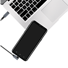 Productafbeelding LogiLink USB-C 2.0 (M) 90&deg; <--> USB-C (M)  1.0m