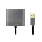 Productafbeelding LogiLink USB 3.0 (M) --> HDMI (F) Adapter / VGA (F)