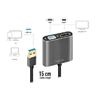 Productafbeelding LogiLink USB 3.0 (M) --> HDMI (F) Adapter / VGA (F)