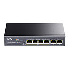 Productafbeelding Cudy Switch 6xRJ4 100Mbps,60W PoE+,unmanaged - FS1006P