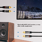 Productafbeelding LogiLink Audio 2x cinch  1.50m Premium 28AWG,goud