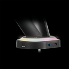Productafbeelding LogiLink Desk Mount Gaming Dual 13"-27" Aluminium + USB Hub