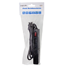 Productafbeelding LogiLink 3-voudig Zwart 1.5m kabel