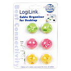 Productafbeelding LogiLink Kabelhouder, 6 stuks, gekleurd
