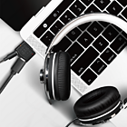 Productafbeelding LogiLink Audio Adapter USB-C --> 3,5 mini jack + USB-C