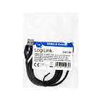 Productafbeelding LogiLink USB 2.0 C(90°) <--> USB-A  1.00m
