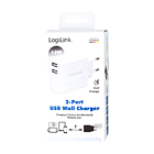 Productafbeelding LogiLink 230V 2xUSB-A lader 12W