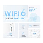Productafbeelding TP-Link Router to WIFI6 1501Mbps 2xRJ45 1G - Deco X10 Mesh System